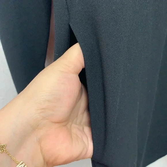 Theory Black Popover Combo Dress NWT Size 0 - Picture 5 of 7